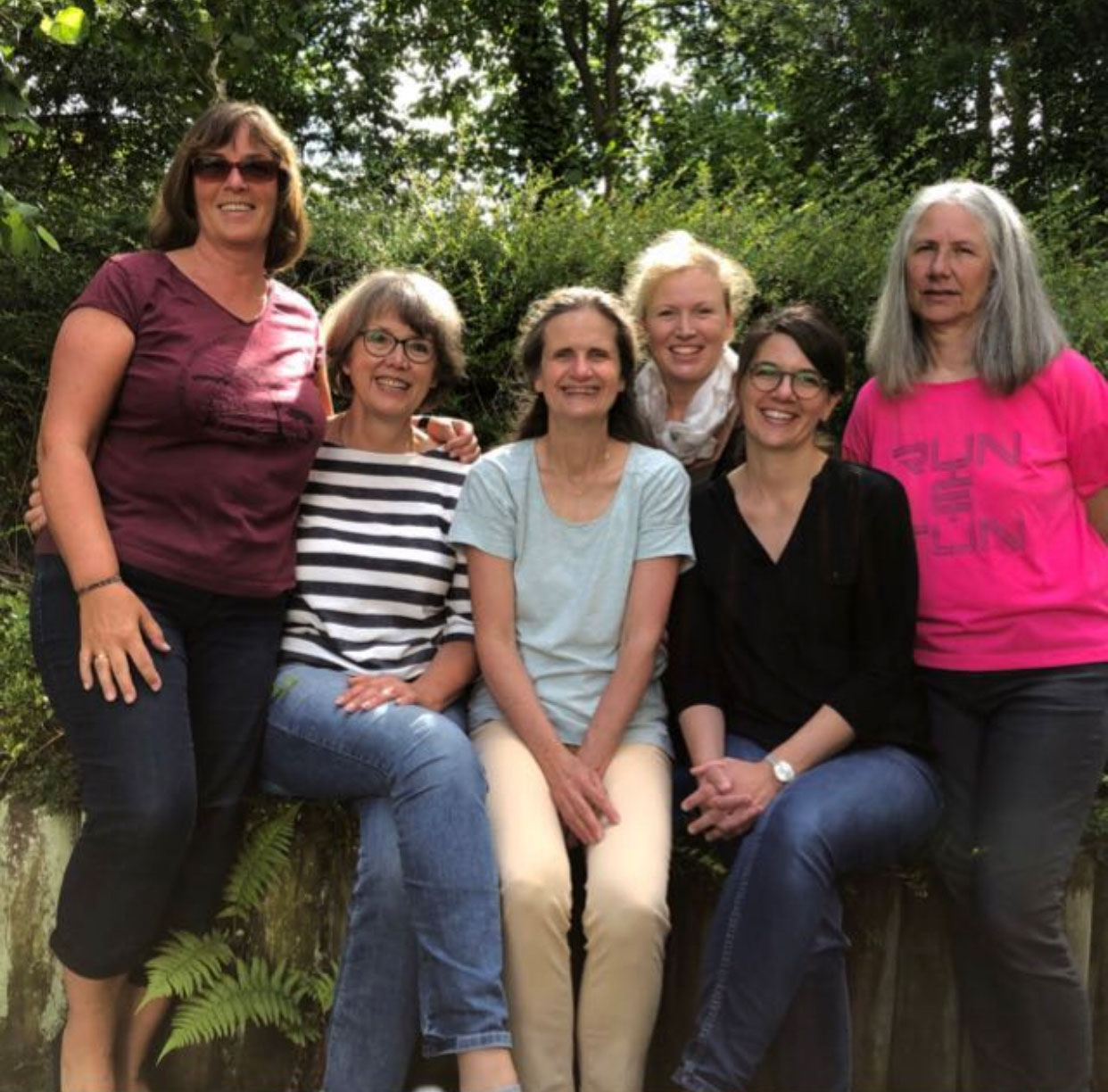 Team Von link nach rechts: Doris Maurer, Christel Kühn, Sylvia Baur, Marjoleine Lesser, Annabell Wegener, Sibylle Müller.
