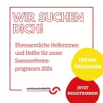 Helfer dringend gesucht!